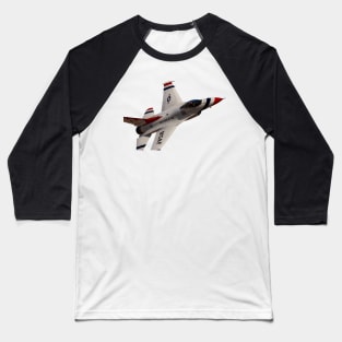 USAF Thunderbirds F-16C Solo Sneak Pass 3 no background Baseball T-Shirt